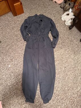 Love Black Long-Sleeve Pullover Jumpsuit